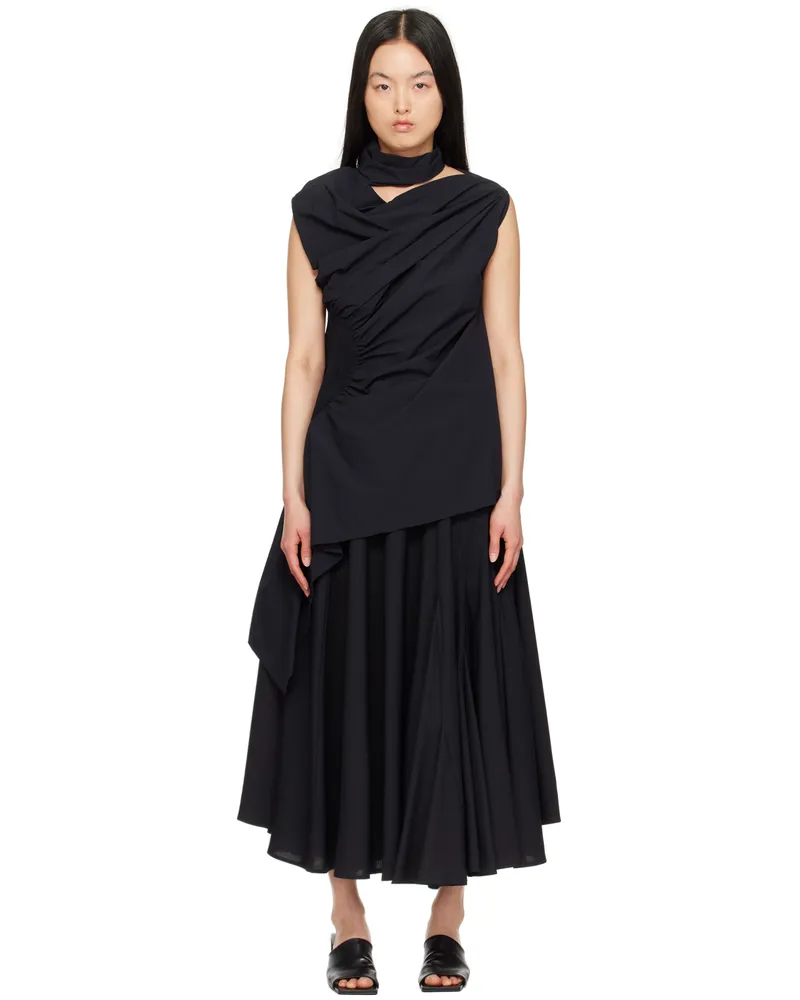 Issey Miyake Black Eye of the Bean Minidress 15-black