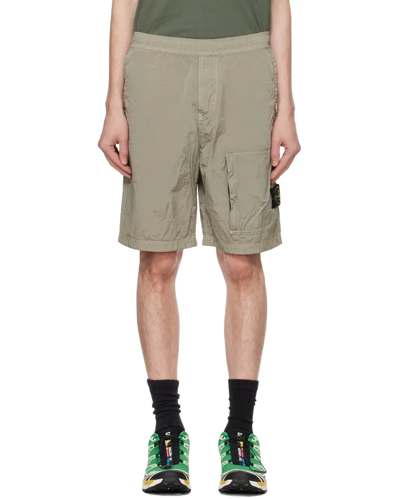 Stone Island Beige L0219 Nylon Metal ECONYL Shorts V0097