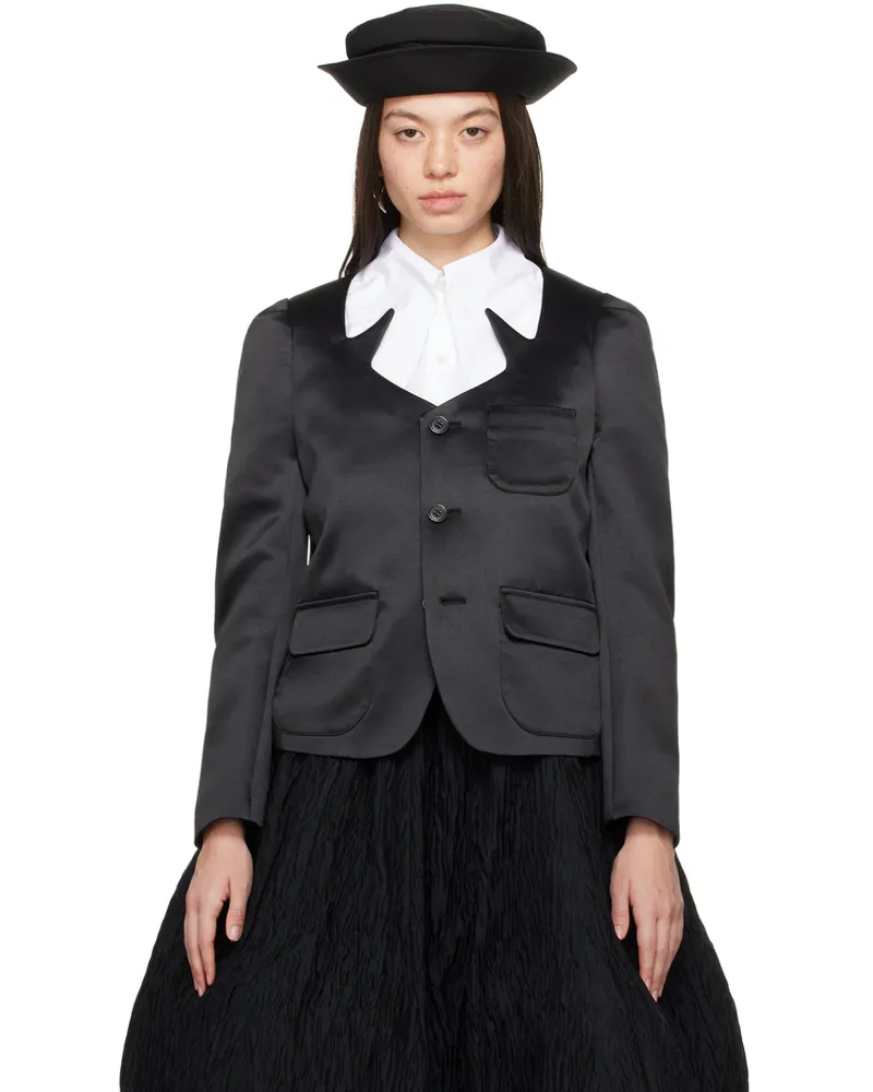 Noir Kei Ninomiya Black Button Blazer 1