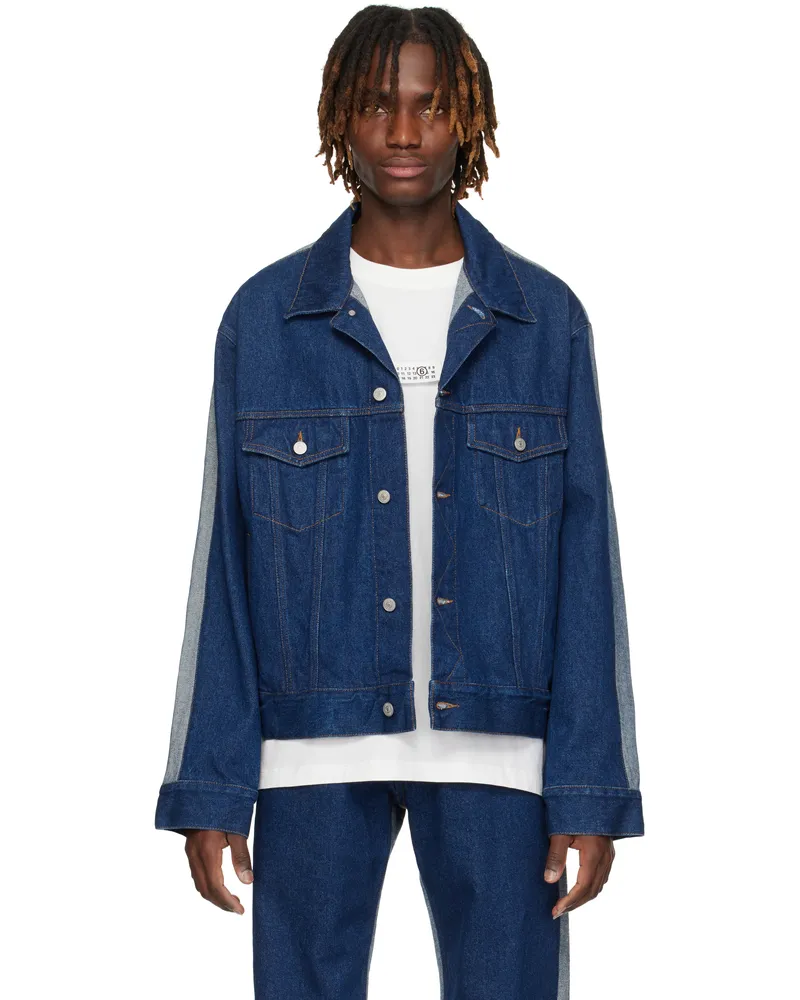 Maison Margiela Navy Sports Denim Jacket 470