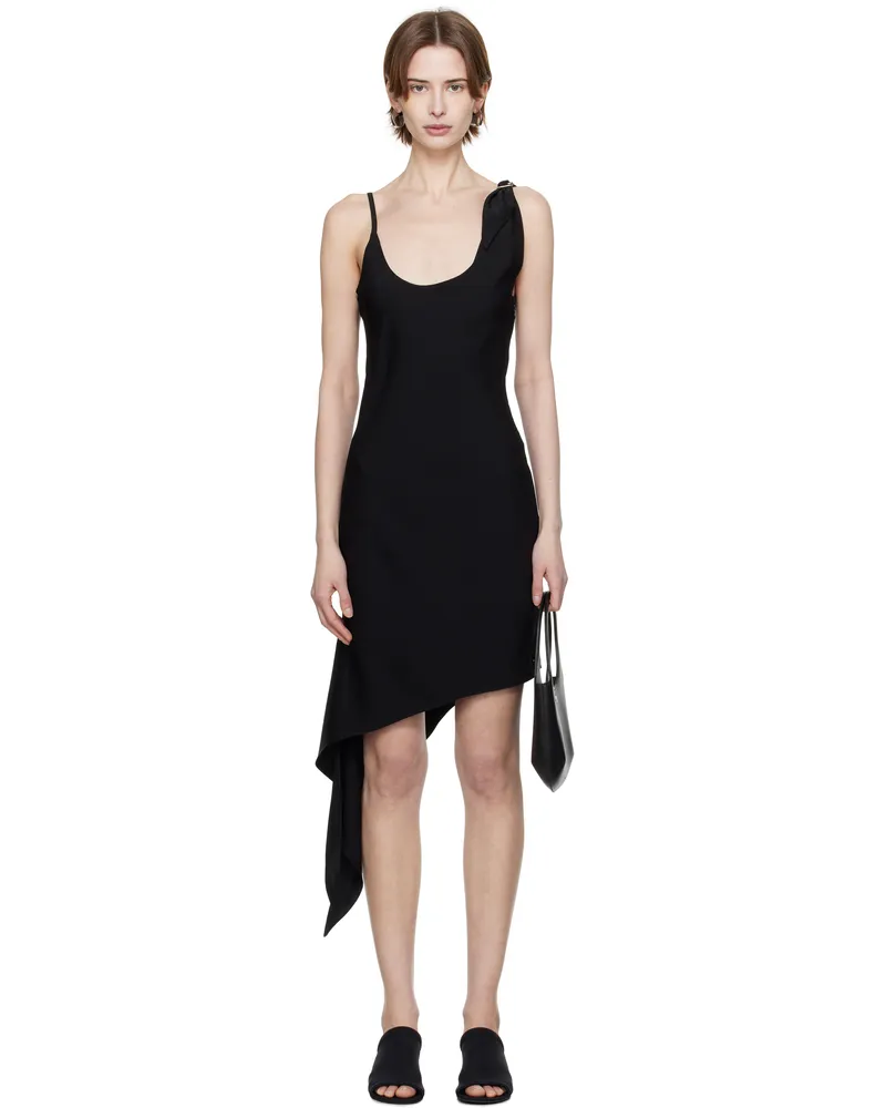 Courrèges Black Scarf Midi Dress 9999