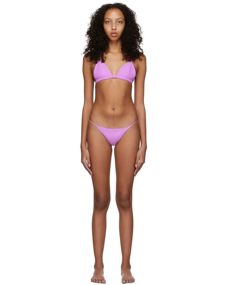 JADE SWIM Purple Perfect Match Bikini Orchid