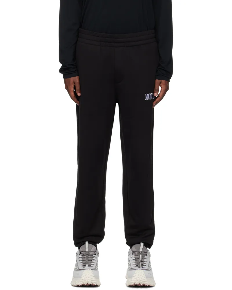 Moncler Black Logo Sweatpants 999