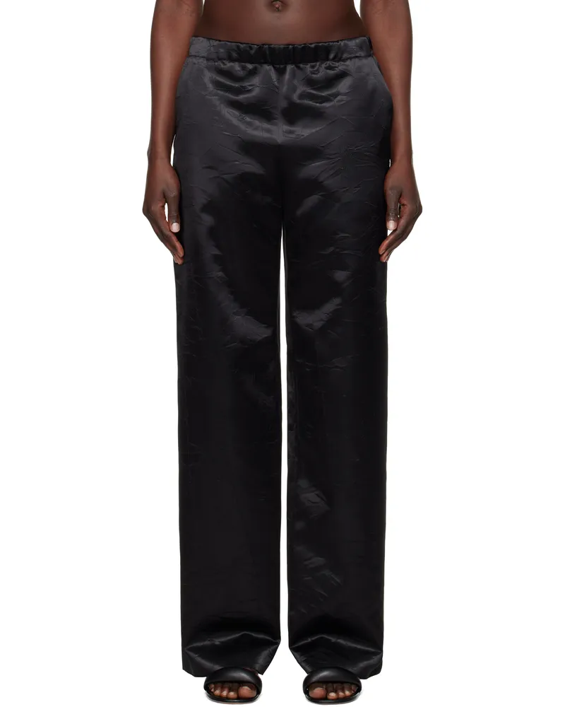 Givenchy Black Fluid Trousers 001-black