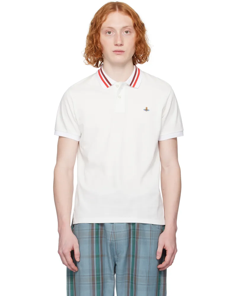 Vivienne Westwood White Classic Polo Ss25-a401