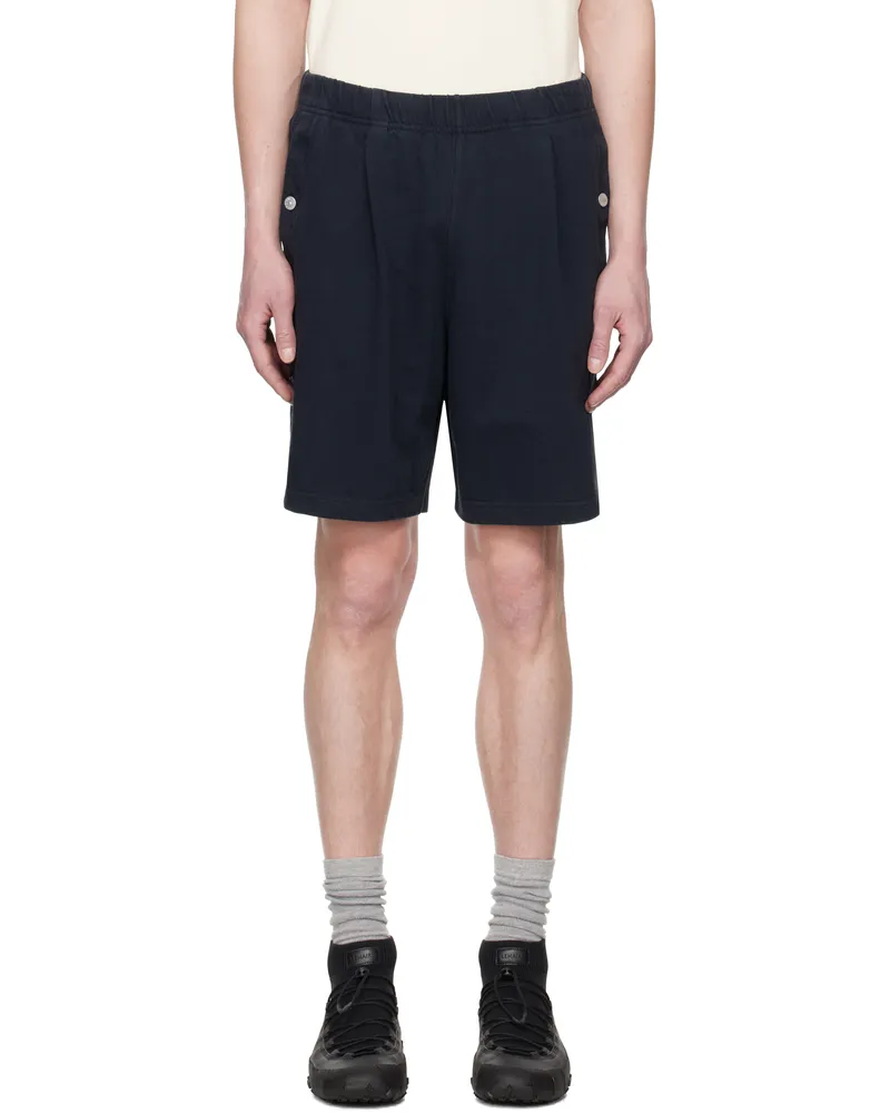 Stone Island Navy Felpa Bermuda Shorts V0020