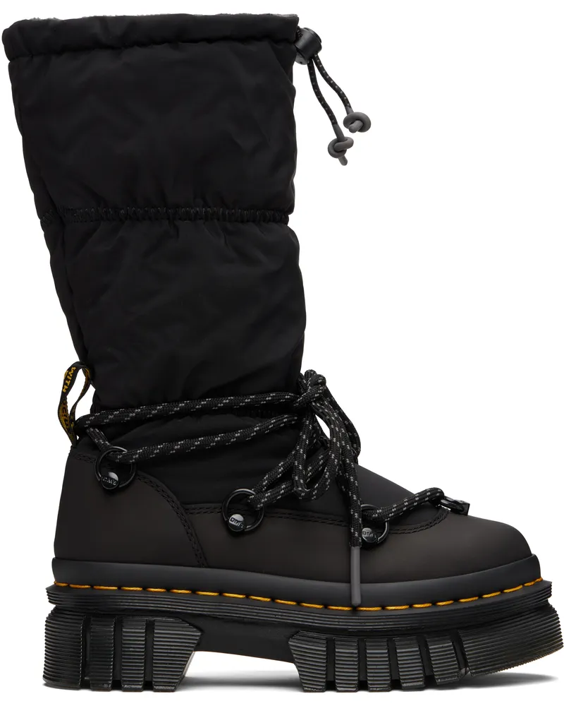 Dr.Martens Black Audrick Padded Hi Platform Boots Black