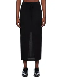 Lauren Manoogian Black Layer Maxi Skirt Bblack