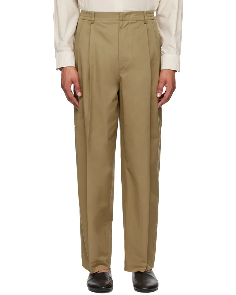 LE 17 SEPTEMBRE Beige Side Pocket Trousers Beige