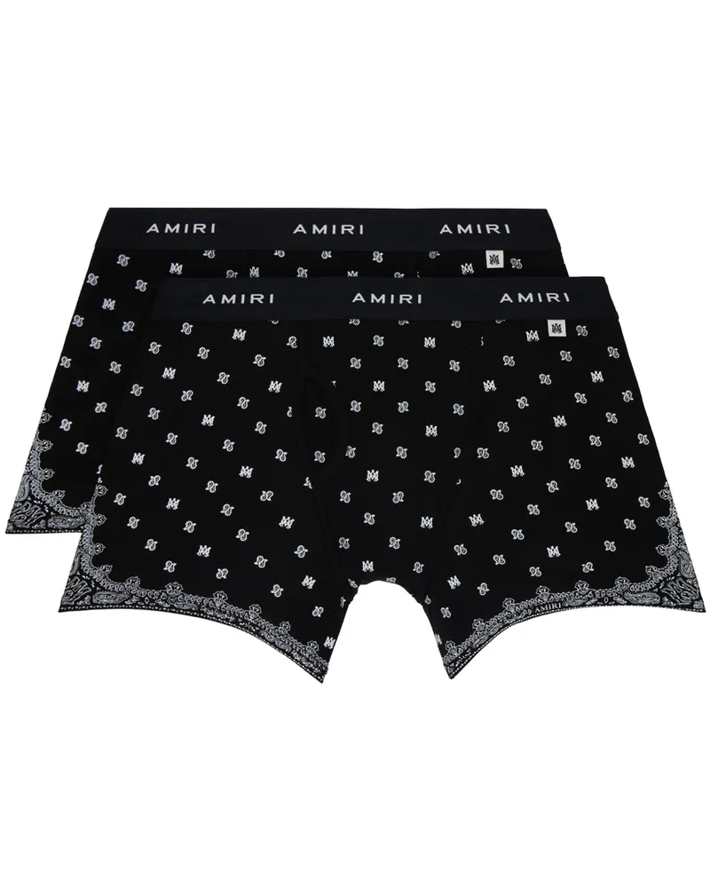 Amiri Two-Pack Black MA Paisley Boxer Briefs Black