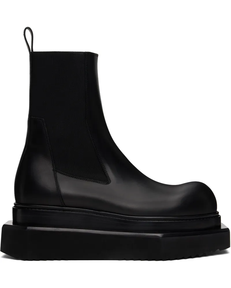 Rick Owens Black Hollywood Beatle Turbo Cyclops Chelsea Boots 09