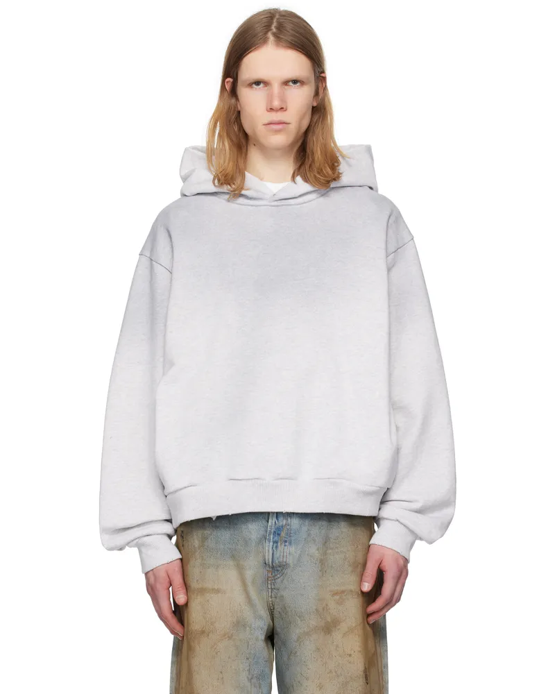 Acne Studios Gray Logo Hoodie 92h