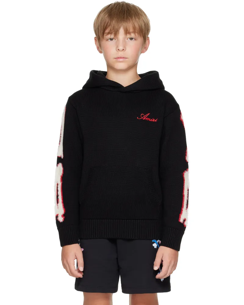 Amiri Kids Black Bones Hoodie Black
