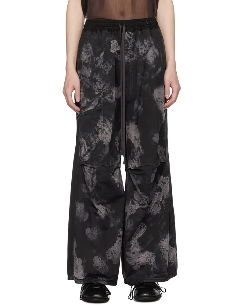 NICOLAS ANDREAS TARALIS Black Printed Trousers 0