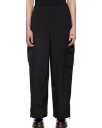 N.HOOLYWOOD Black Wide-Leg Cargo Pants Black