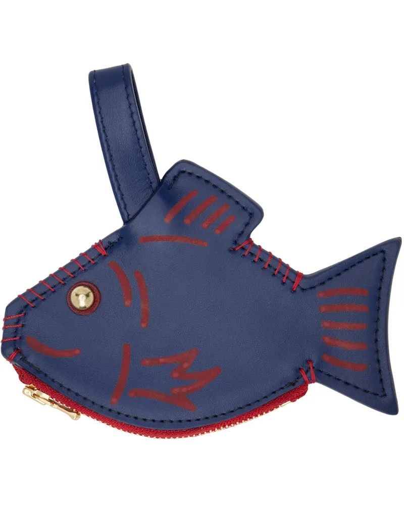 BODE Navy Fish Coin Pouch Navy