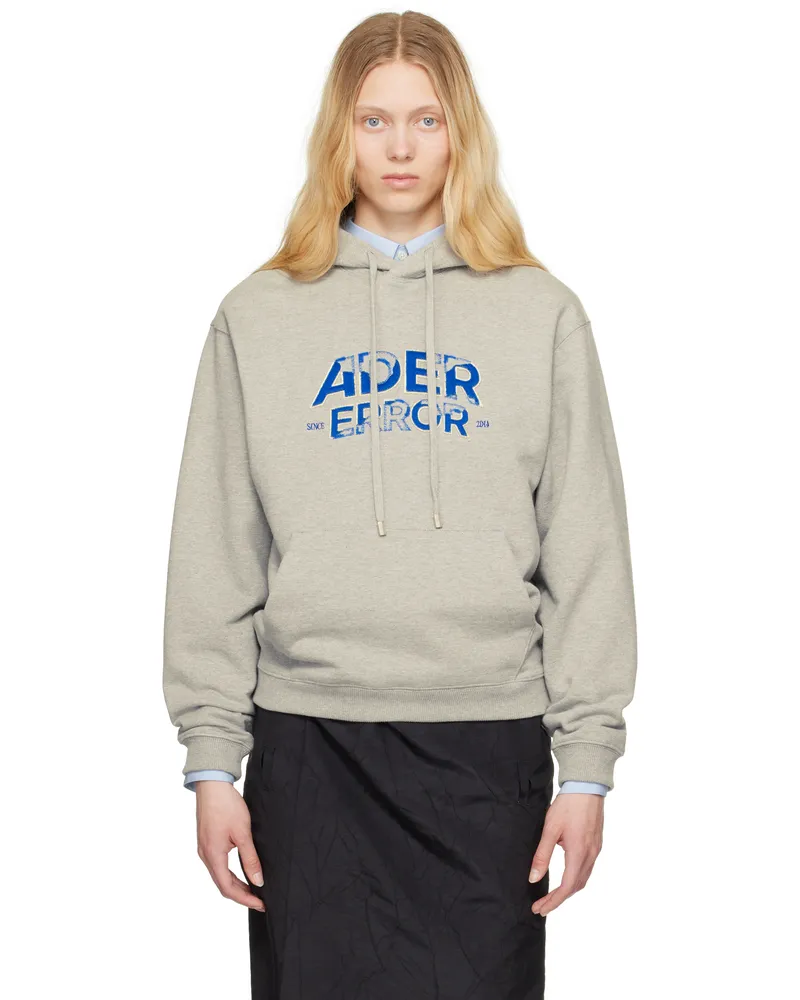 Adererror Gray Edca Product. 39 Hoodie Gray