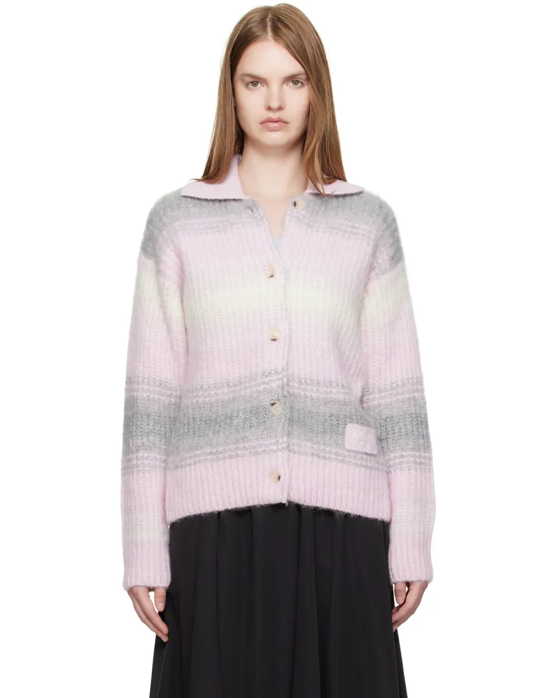 Kenzo Pink Kenzo Paris 'KENZO Speed Stripe' Cardigan 33