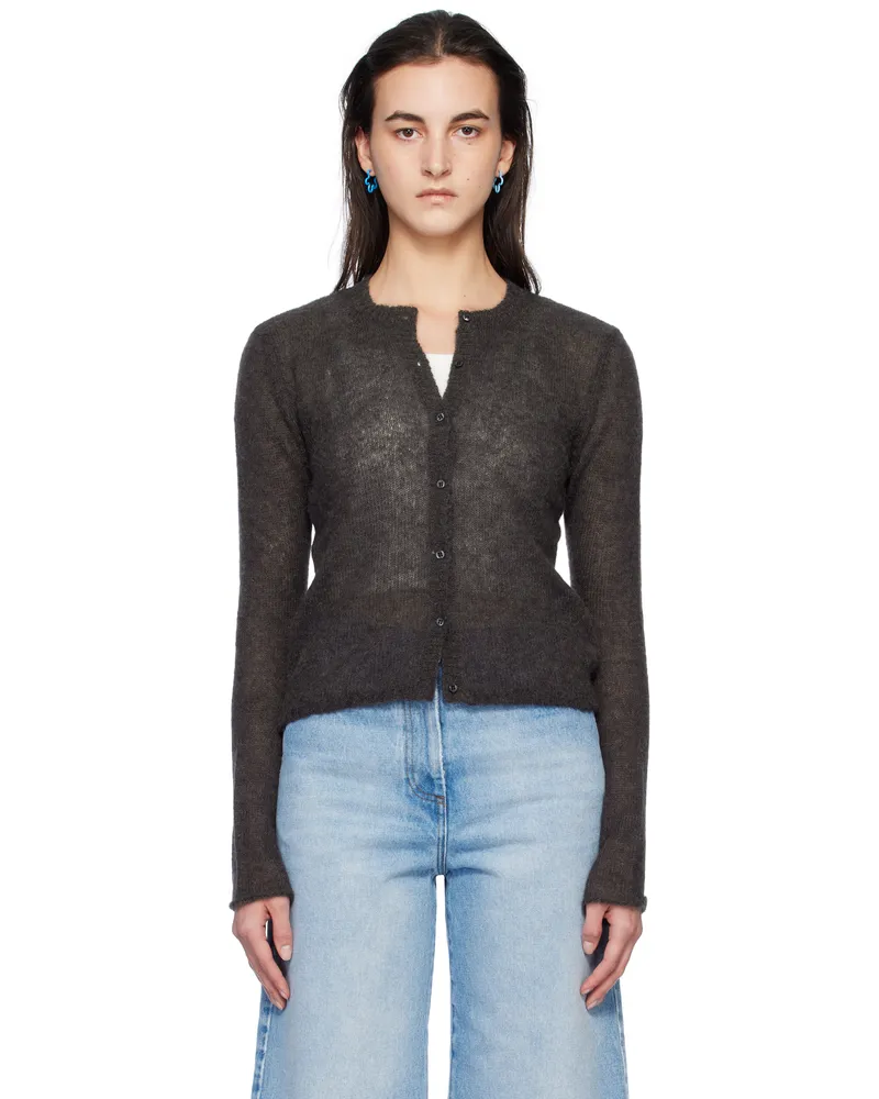Paloma Wool Gray Button Fine Champions Cardigan 230