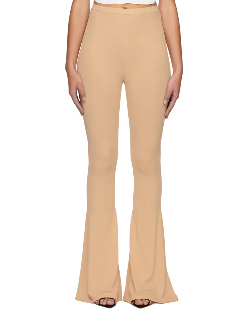 Magda Butrym Beige Flared Trousers Beige