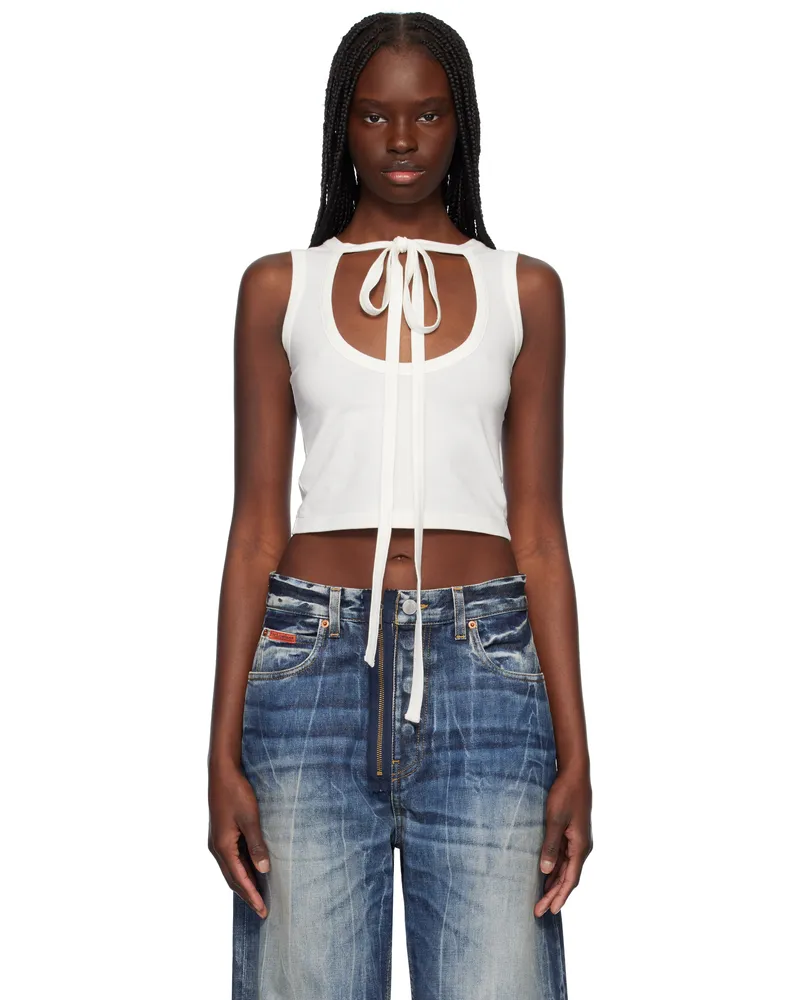 AMBUSH White Ribbon Tank Top 10