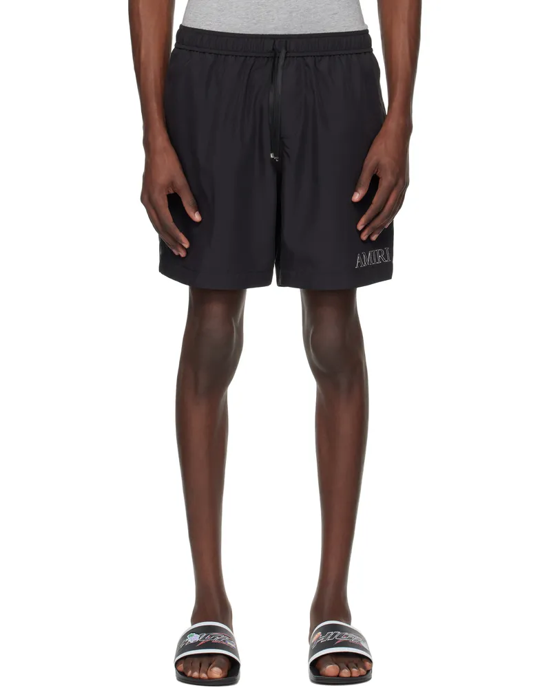 Amiri Black 'MA' Outline Shorts Black