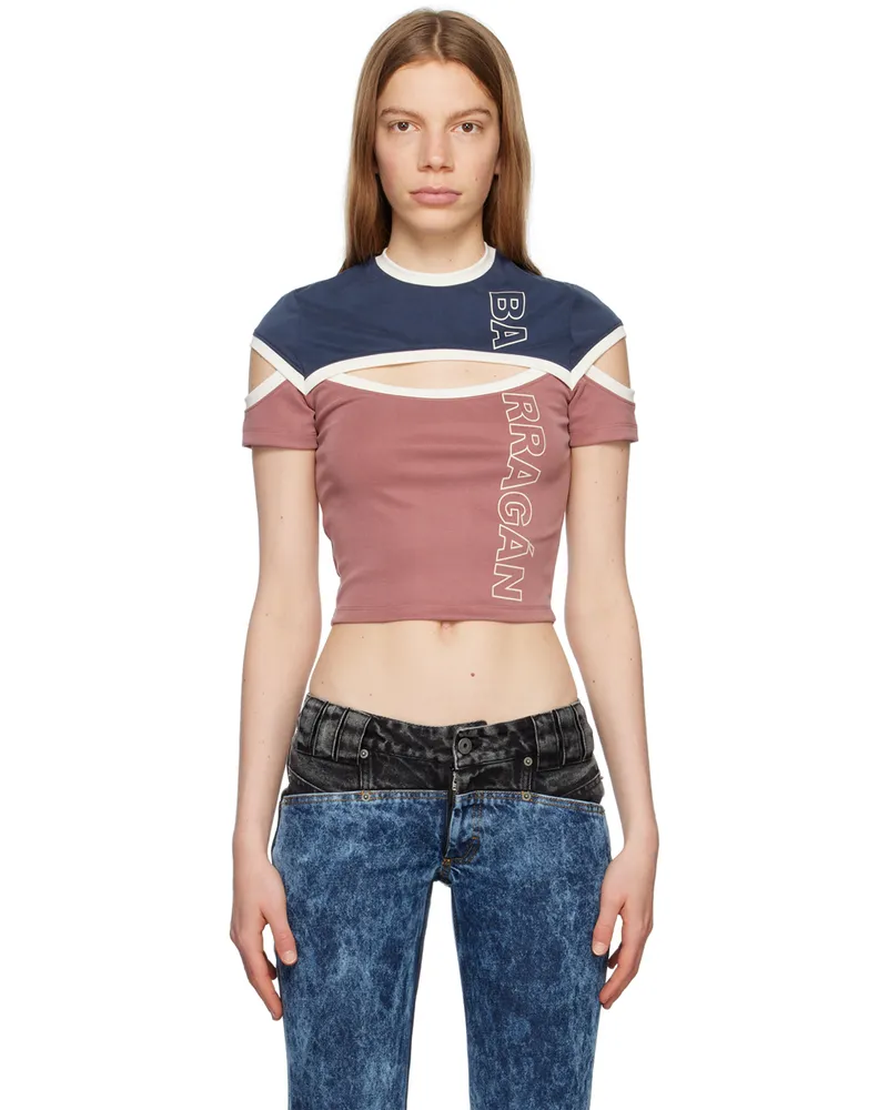 BARRAGÁN Multicolor Brazos T-Shirt Navy