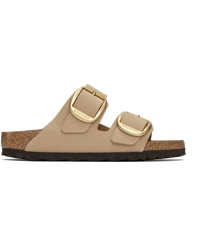 Birkenstock Beige Narrow Arizona Big Buckle Sandals Sandcastle