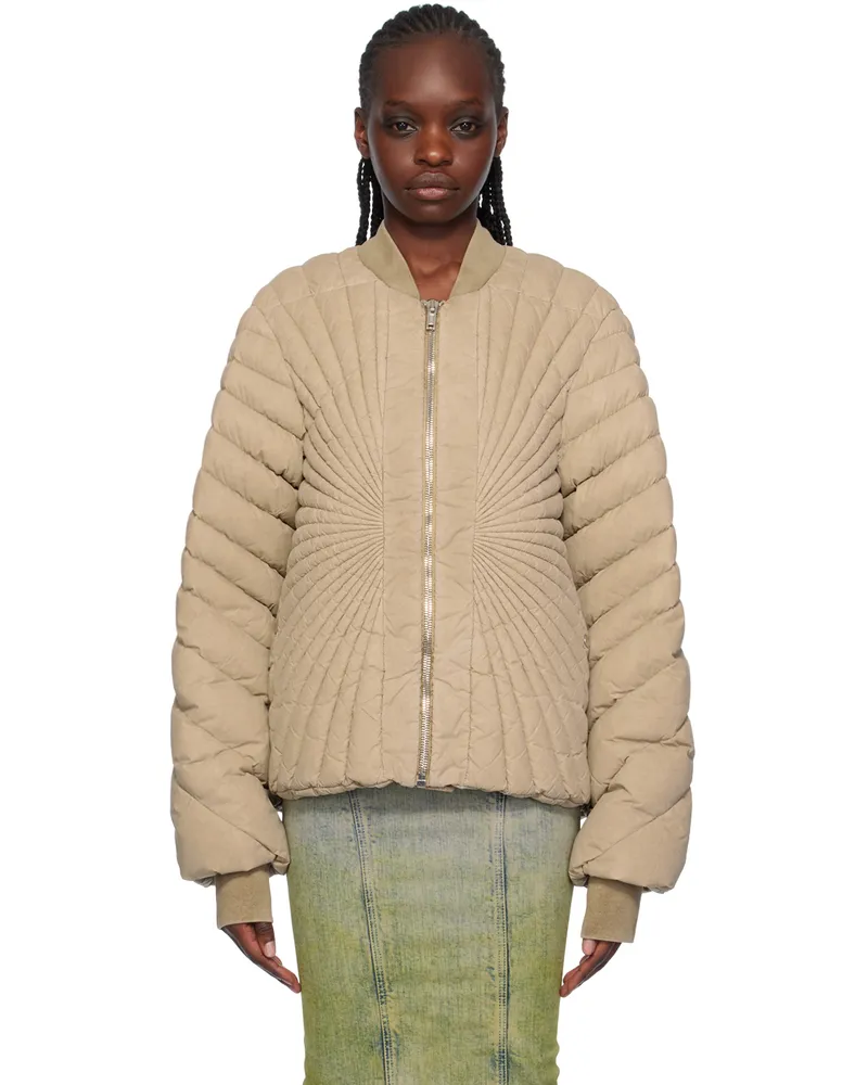 Rick Owens Moncler + Rick Owens Taupe Radiance Down Jacket 22d