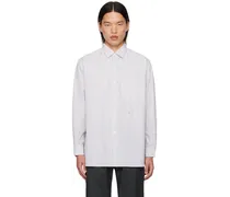 White & Beige Wind Shirt