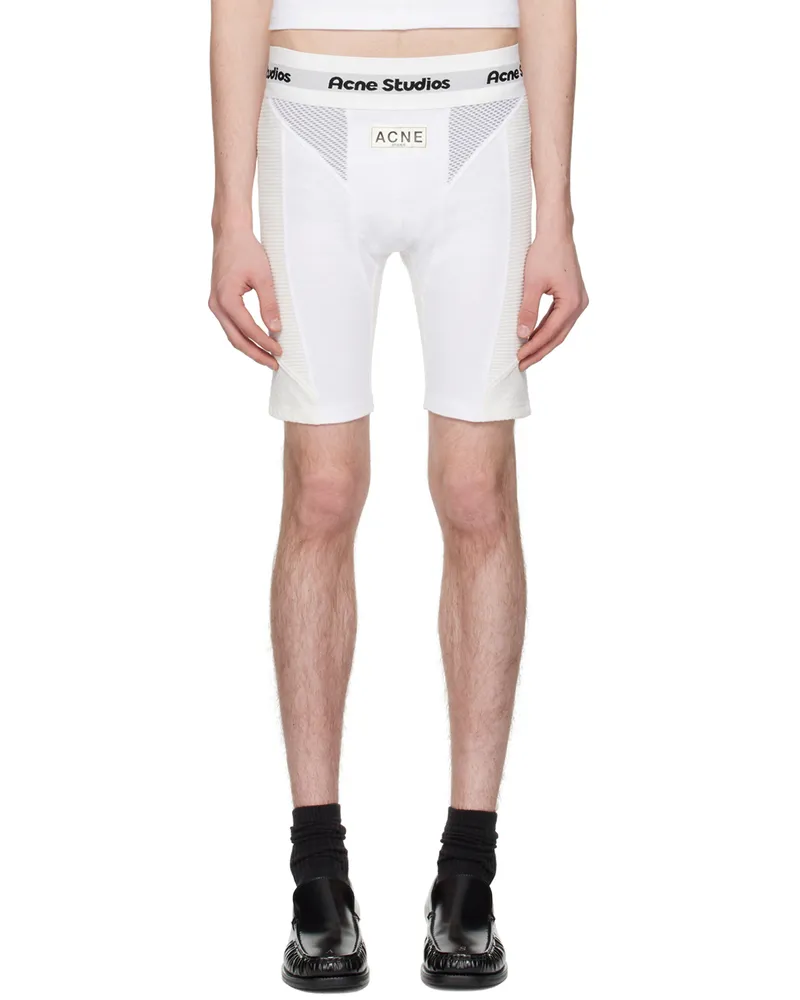 Acne Studios White Paneled Shorts 183