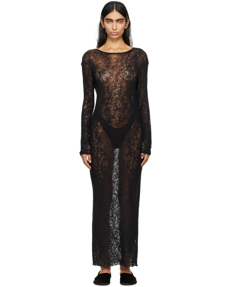 Gabriela Coll Garments Black No.293 Maxi Dress 02