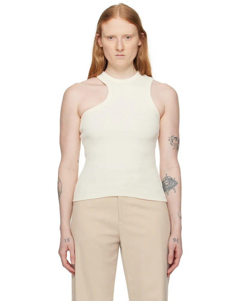 Axel Arigato Yellow Scoop Tank Top Pale