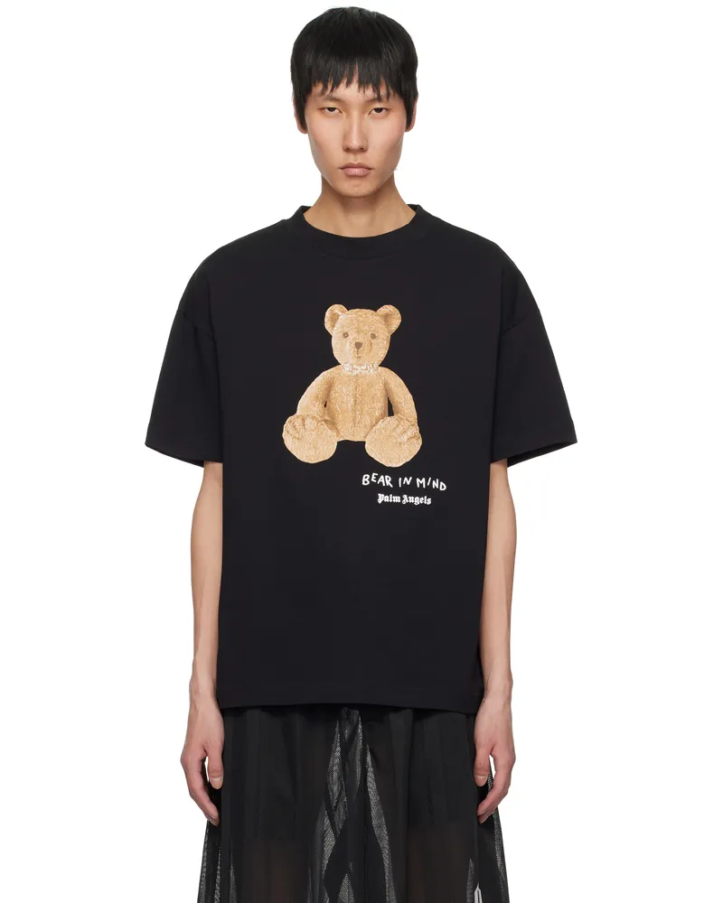 Palm Angels Black 'Bear in Mind' T-shirt Black