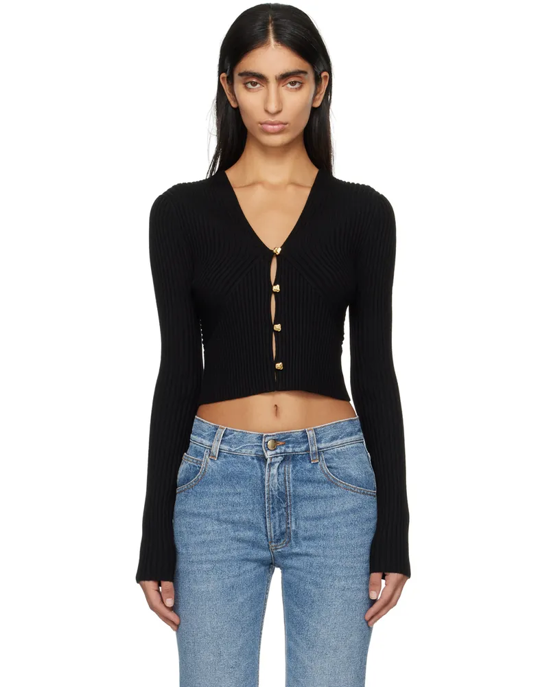 Chloé Black V-Neck Cardigan 001