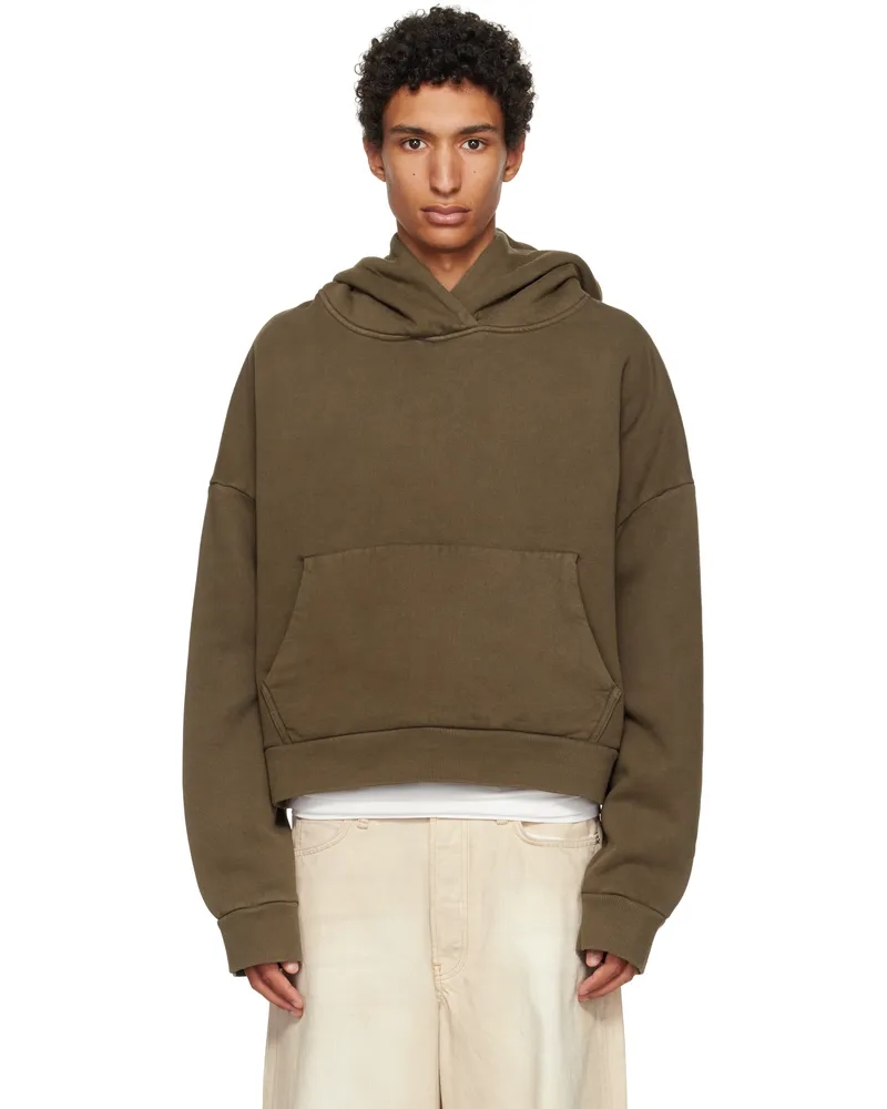 Entire Studios Brown Heavy Hoodie Brunette