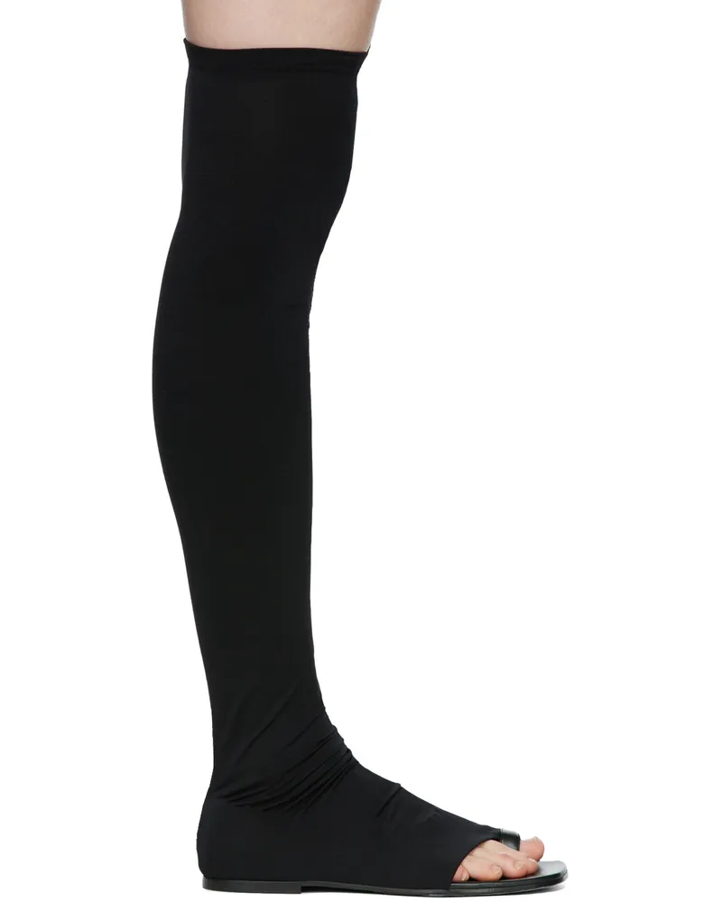 Burberry Black Marleyton Boots Black