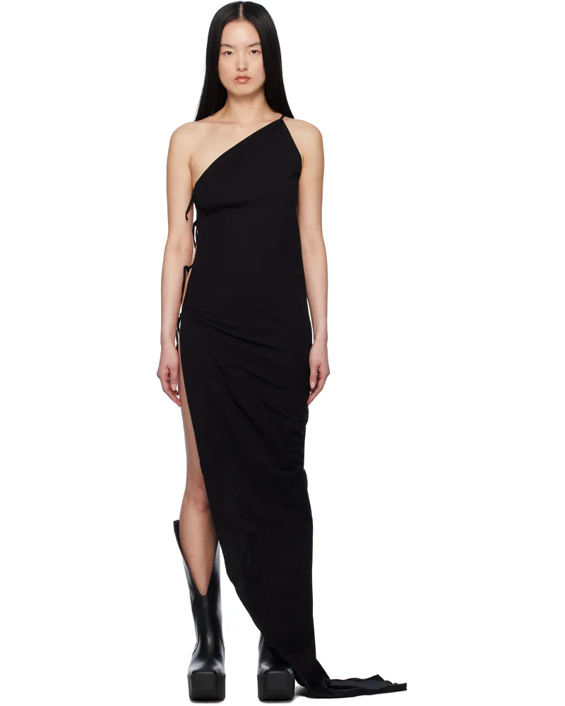 DRKSHDW by Rick Owens Black Hollywood Taco Maxi Dress 09