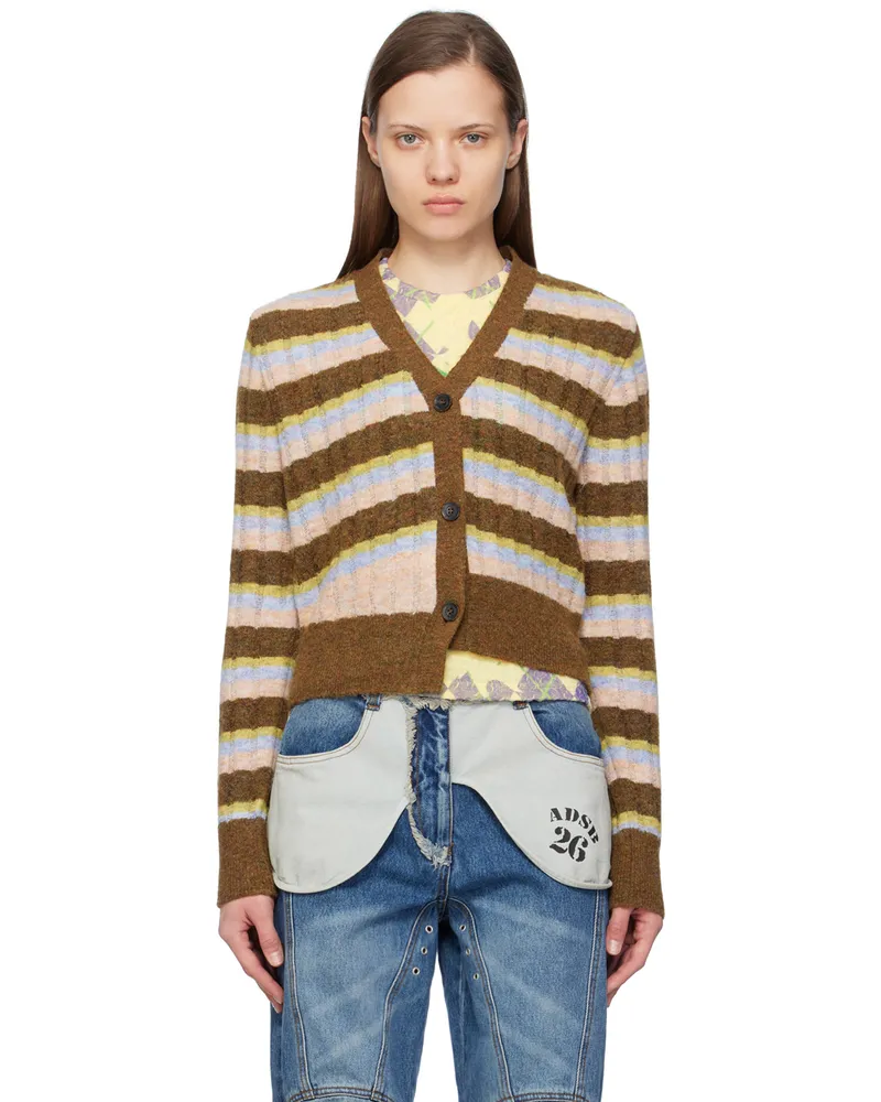 Andersson Bell SSENSE Exclusive Khaki Kelly Cardigan Khaki