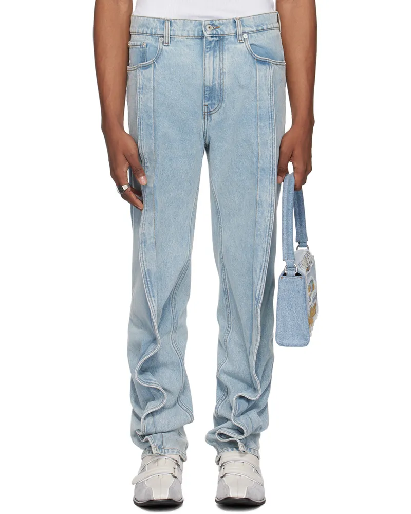 Y/PROJECT Blue Banana Slim Jeans Evergreen