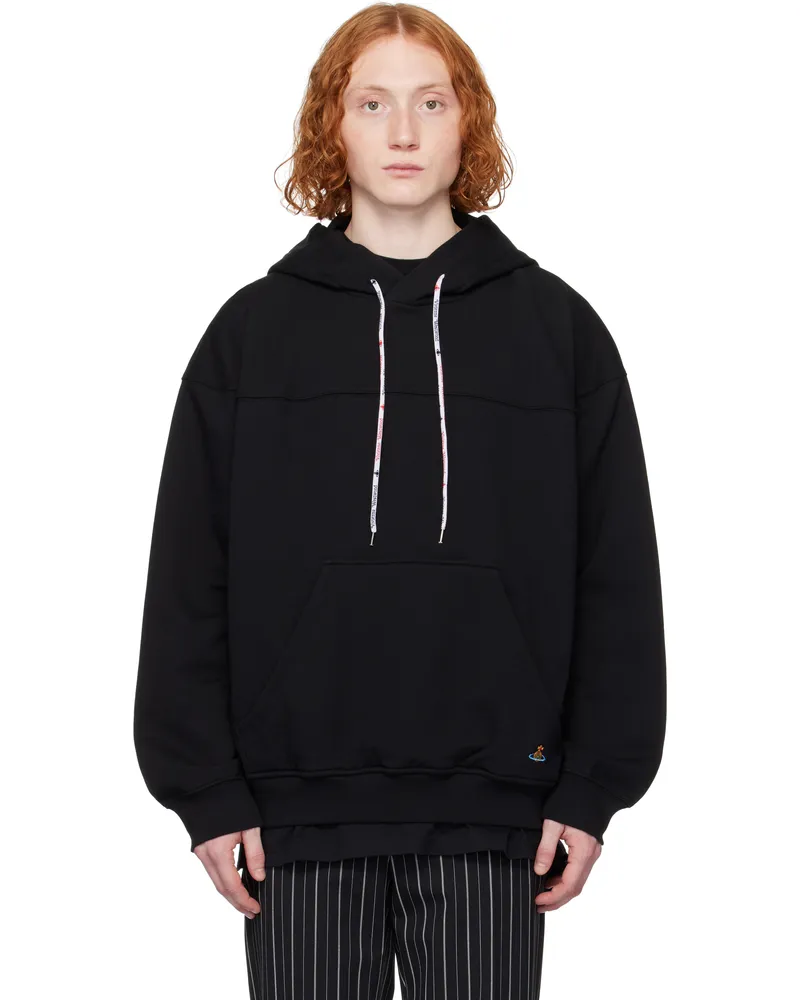 Vivienne Westwood Black Stencil Orb Fresh Hoodie Ss25-n401