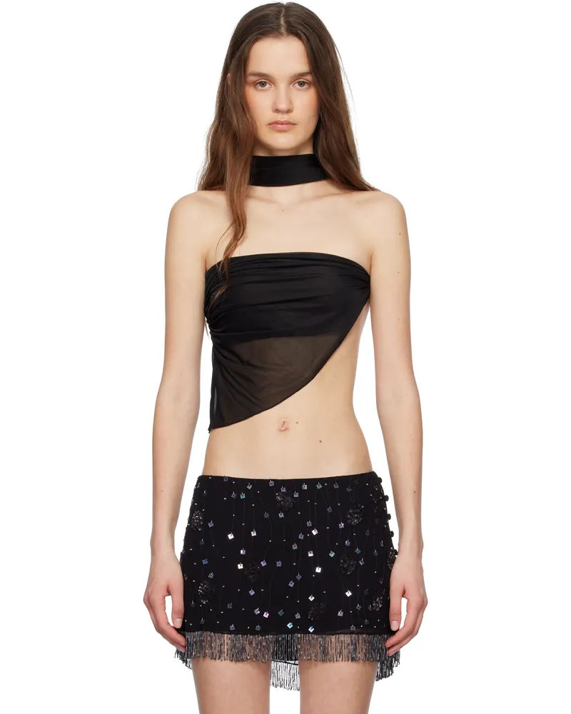 Mirror Palais Black Deity Top Black