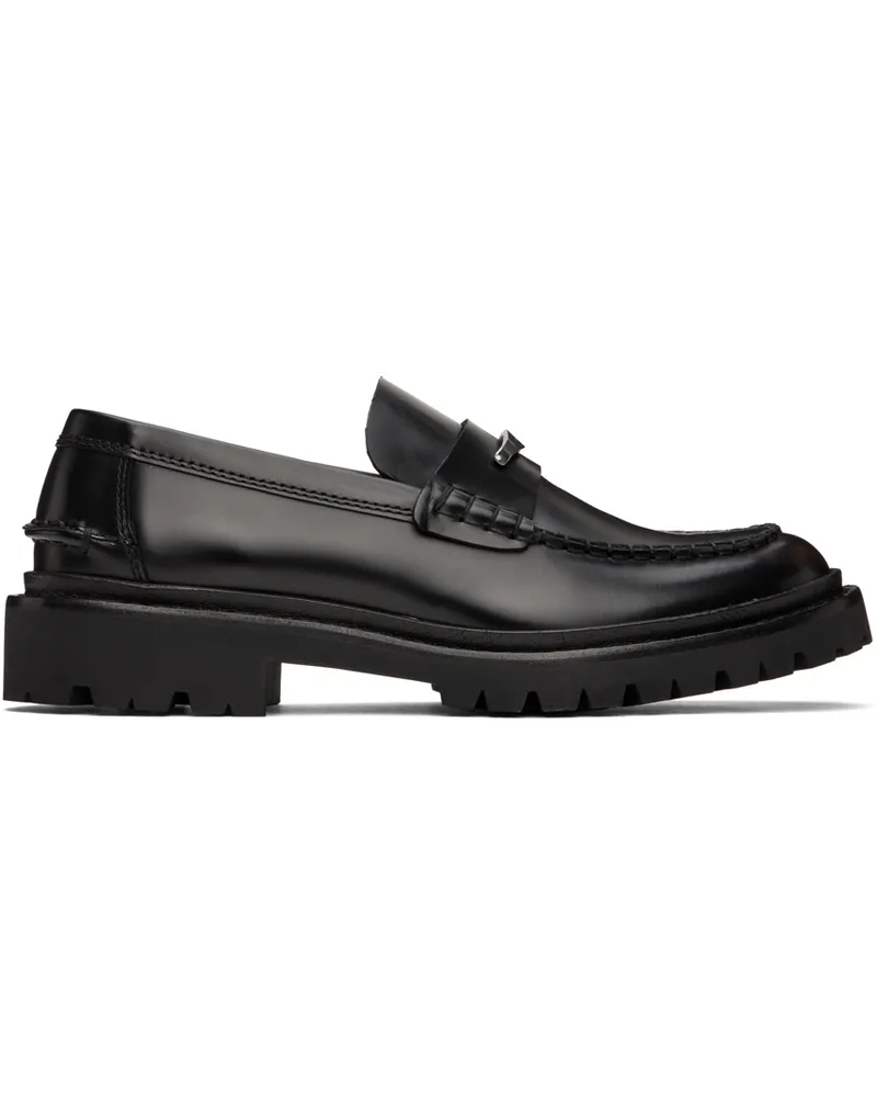 Isabel Marant Black Frezza Leather Loafers 01bk