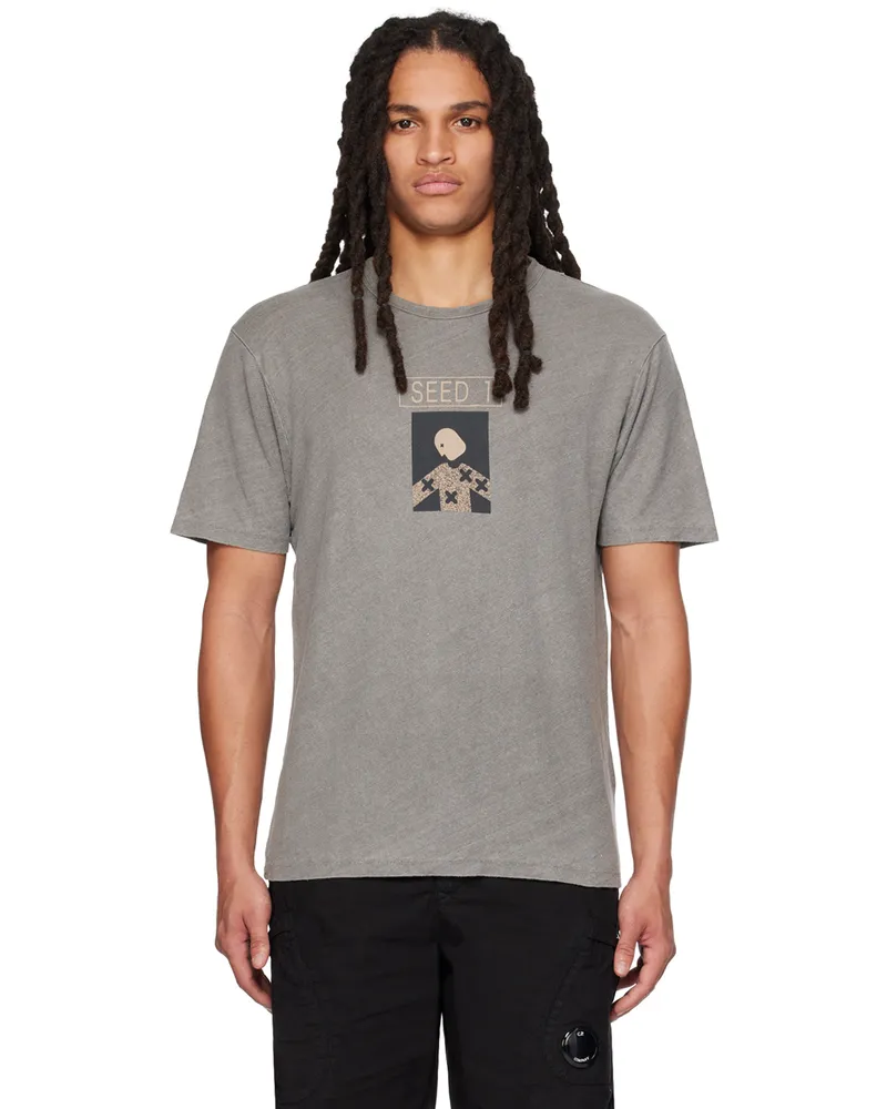 C.P. Company Gray Graphic T-Shirt 920