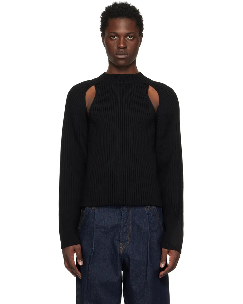 Jean Paul Gaultier Black Cutout Sweater 00-black