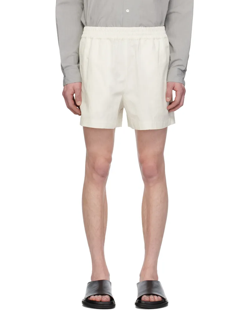 Studio Nicholson Off-White Elio Shorts Ice