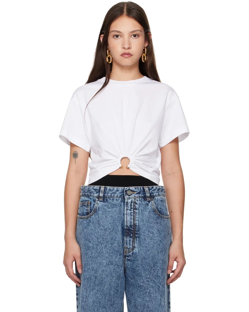 Paco Rabanne White Piercing T-shirt P109