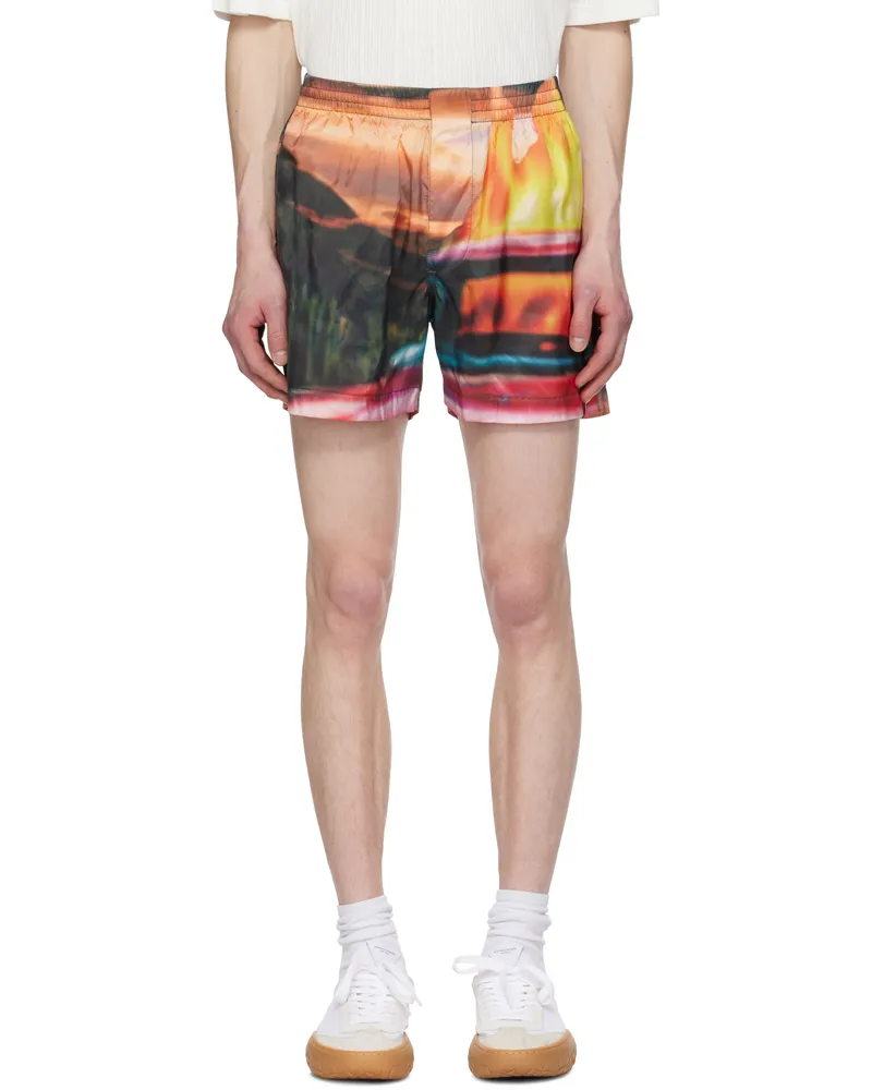 SUNNEI Multicolor Elastic Shorts 8186