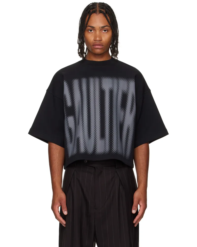 Jean Paul Gaultier Black 'The Gaultier' Boxy T-shirt 0004-black