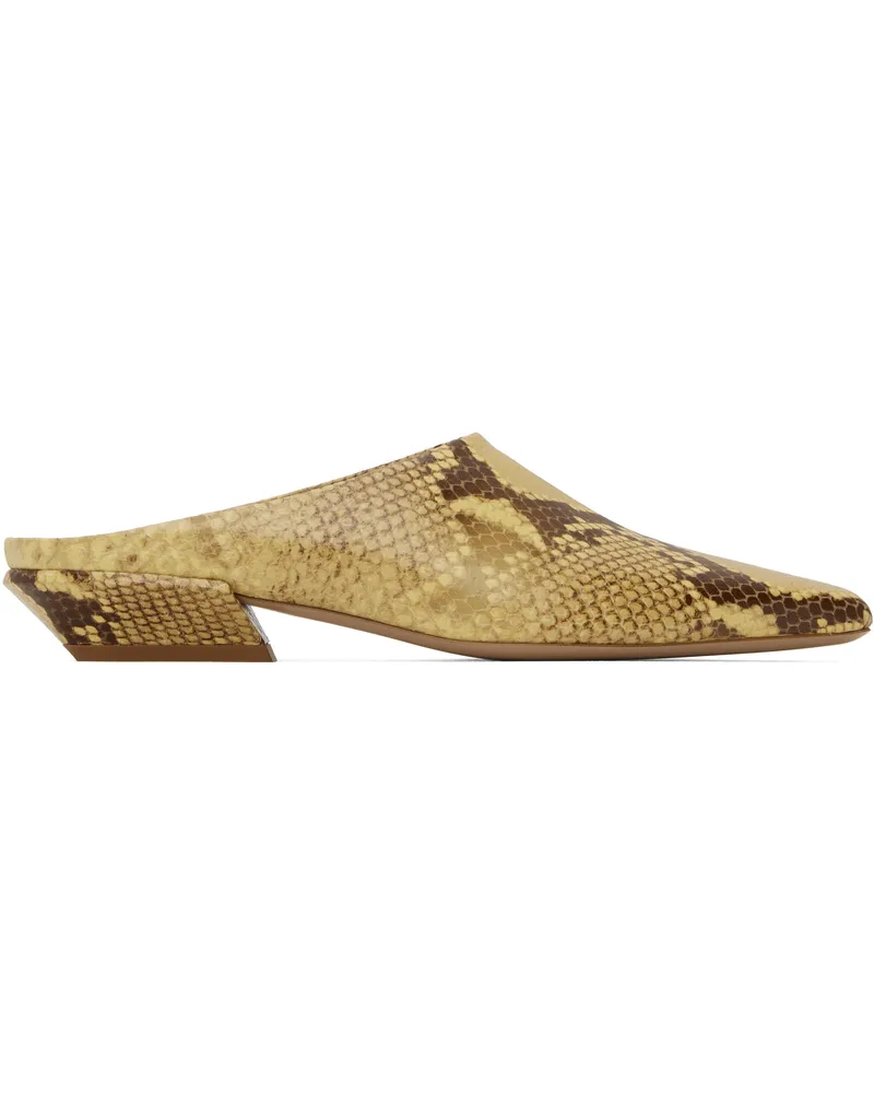 Paris Texas Beige Belle Sabot Slippers Ochre